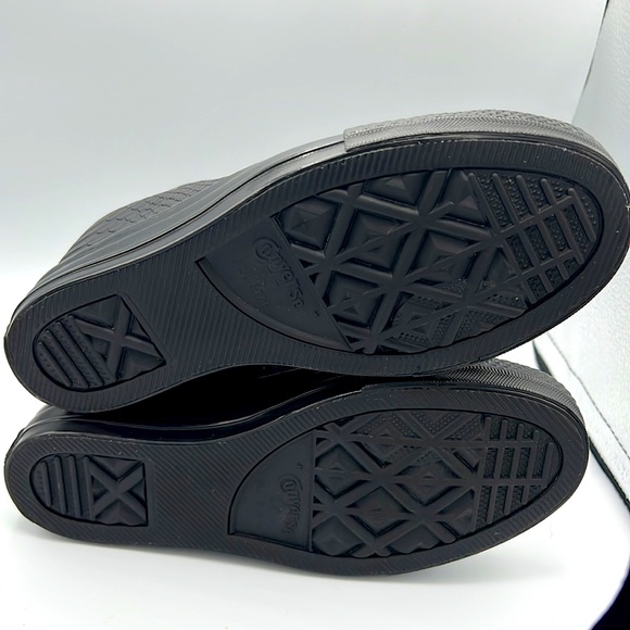 RARE Chuck Taylor All Star Lux Embossed Reptile Mid Top Sneaker Wedges sz7.5 - Picture 7 of 14